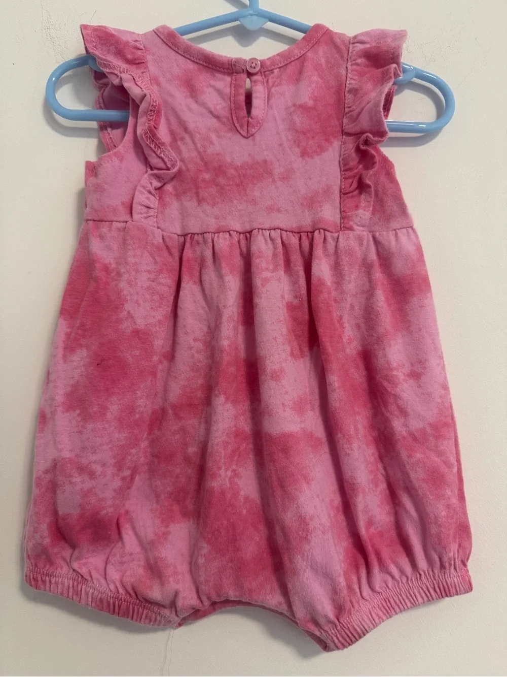 Disney Pink Tie-Dye Minnie Mouse Bubble Romper